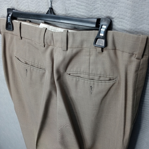 Perry Ellis men's 34"×32" tan polyester rayon wool - Picture 8 of 11